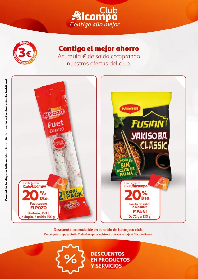 Número de página 8 del folleto promocional de la tienda Alcampo - Promociones Club Alcampo Contigo aún ... - fecha de vigencia: desde02.05 bis 15.05