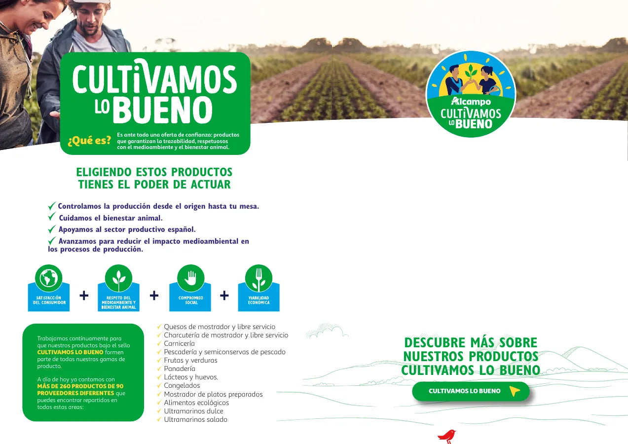 Número de página 3 del folleto promocional de la tienda Alcampo - Cultivamos lo Bueno  - fecha de vigencia: desde23.04 bis 31.12