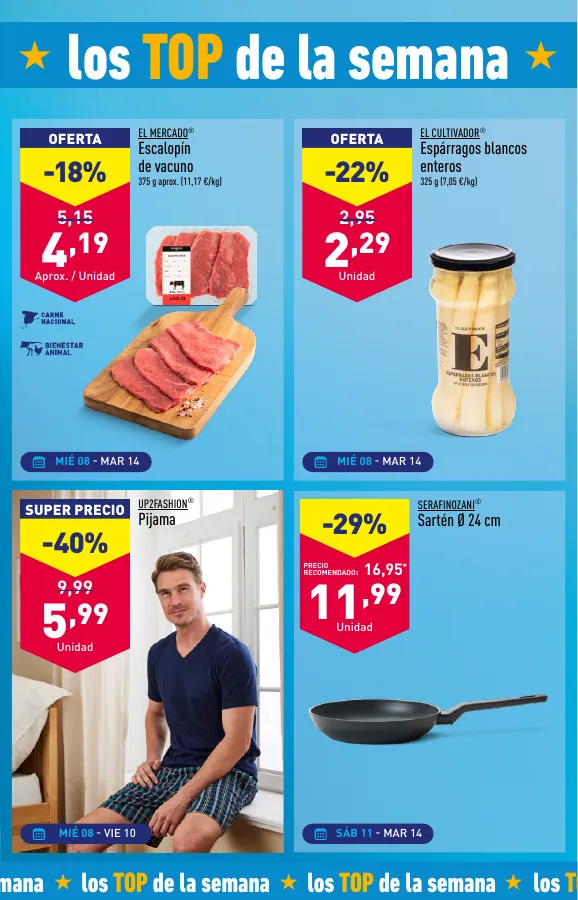 Número de página 3 del folleto promocional de la tienda Aldi - Muy frescas muy de aqui - fecha de vigencia: desde08.05 bis 14.05