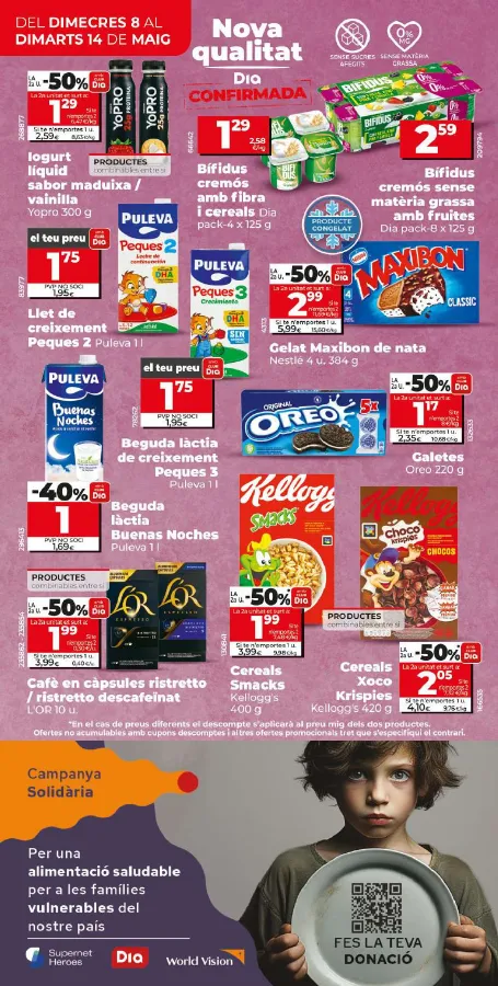 Número de página 8 del folleto promocional de la tienda Dia - Próximo Folleto - fecha de vigencia: desde08.05 bis 14.05