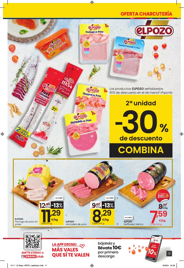 Número de página 11 del folleto promocional de la tienda Eroski - Hipermercado EROSKI - fecha de vigencia: desde03.05 bis 14.05