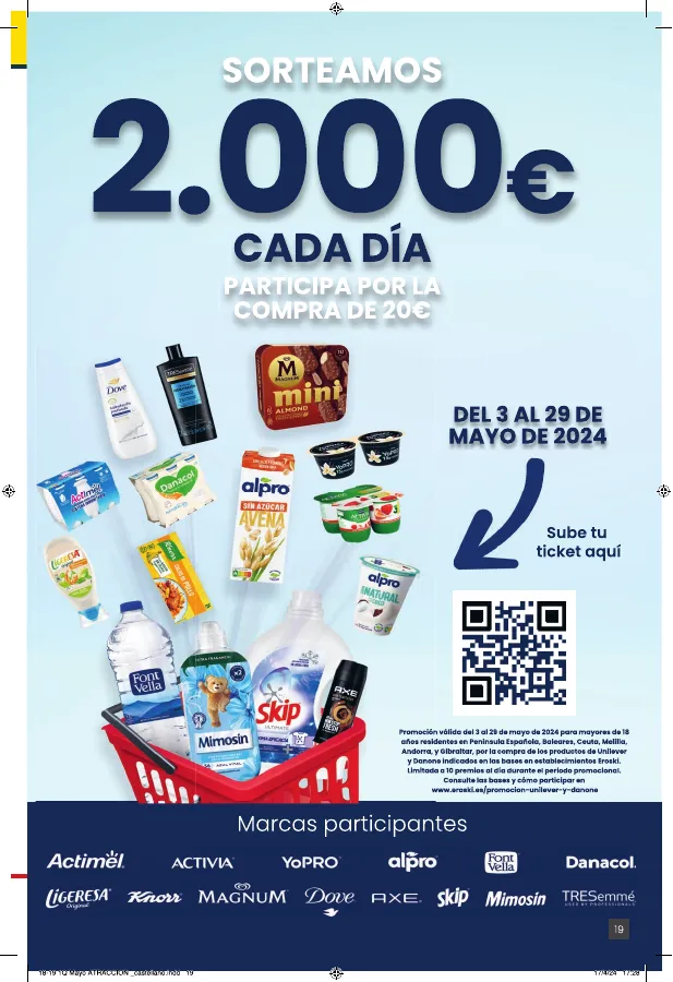 Número de página 19 del folleto promocional de la tienda Eroski - EROSKI center - fecha de vigencia: desde03.05 bis 14.05