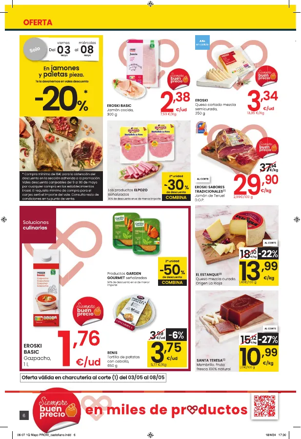 Número de página 6 del folleto promocional de la tienda Eroski - EROSKI city - fecha de vigencia: desde03.05 bis 14.05