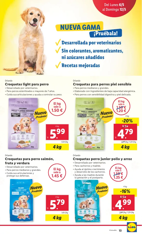 Número de página 17 del folleto promocional de la tienda Lidl - Marca la dferencja - fecha de vigencia: desde06.05 bis 12.05