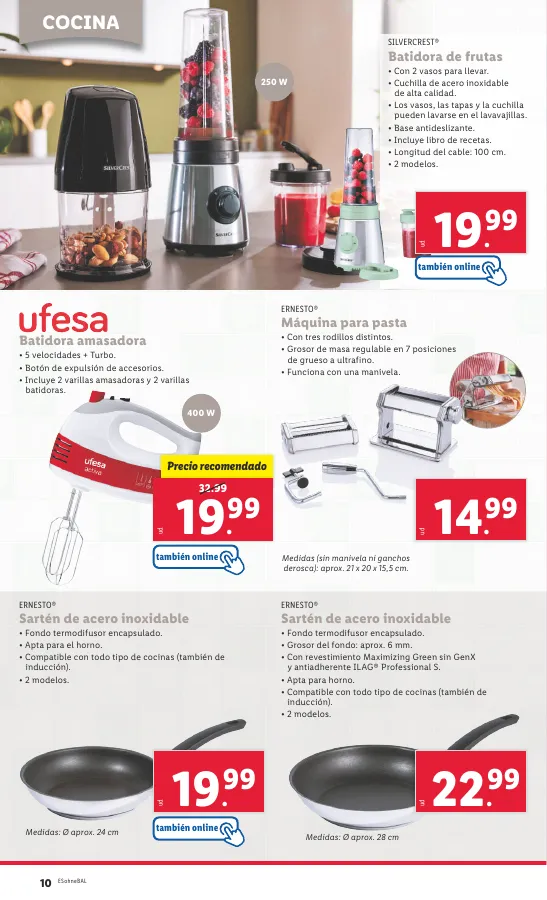 Número de página 40 del folleto promocional de la tienda Lidl - Marca la dferencja - fecha de vigencia: desde06.05 bis 12.05