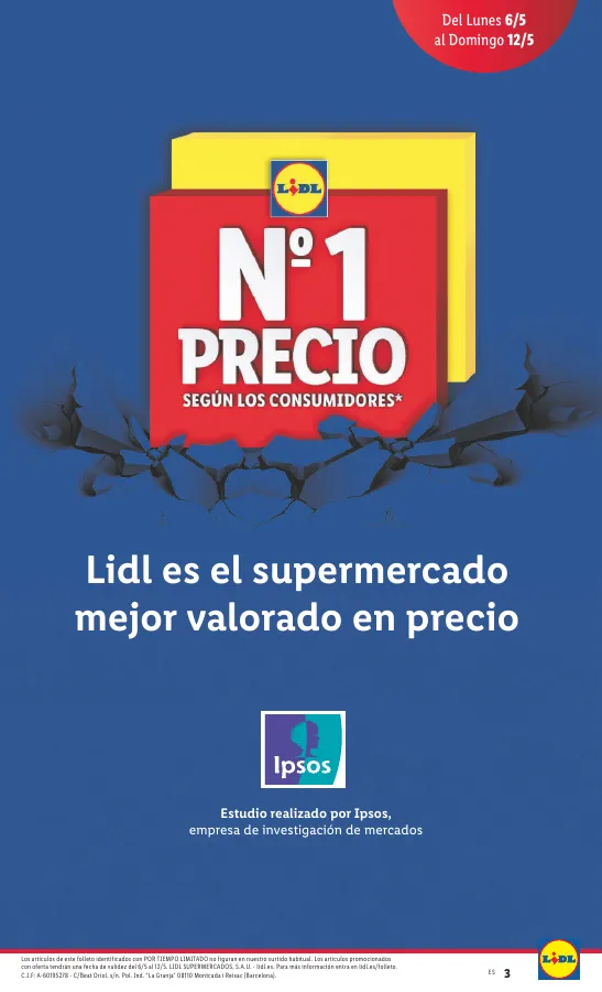 Número de página 5 del folleto promocional de la tienda Lidl - Marca la dferencja - fecha de vigencia: desde06.05 bis 12.05