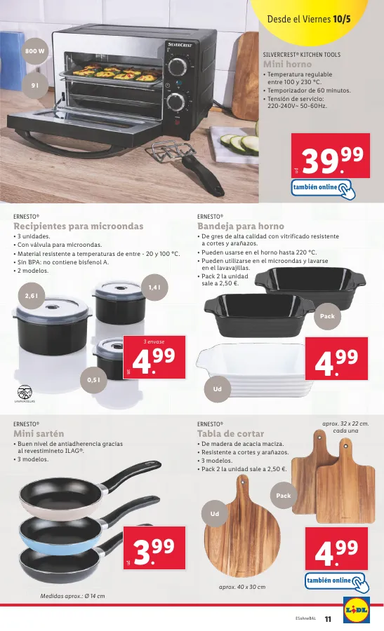 Número de página 13 del folleto promocional de la tienda Lidl - Bazar Lidl - fecha de vigencia: desde06.05 bis 10.05