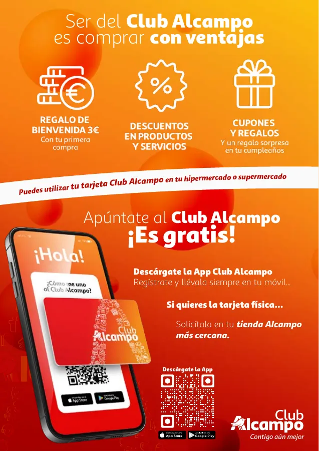 Número de página 2 del folleto promocional de la tienda Alcampo - Promociones Club Alcampo Contiego aun mejor - fecha de vigencia: desde16.05 bis 29.05