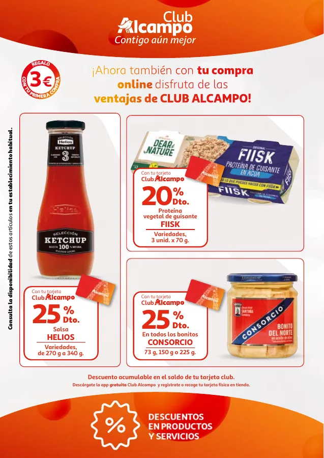 Número de página 3 del folleto promocional de la tienda Alcampo - Promociones Club Alcampo Contiego aun mejor - fecha de vigencia: desde16.05 bis 29.05