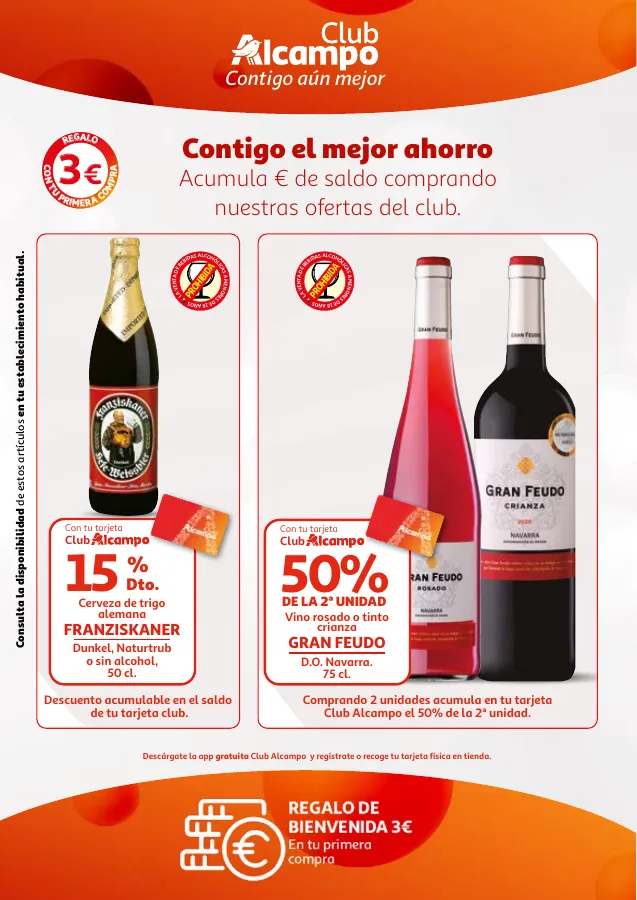 Número de página 7 del folleto promocional de la tienda Alcampo - Promociones Club Alcampo Contiego aun mejor - fecha de vigencia: desde16.05 bis 29.05