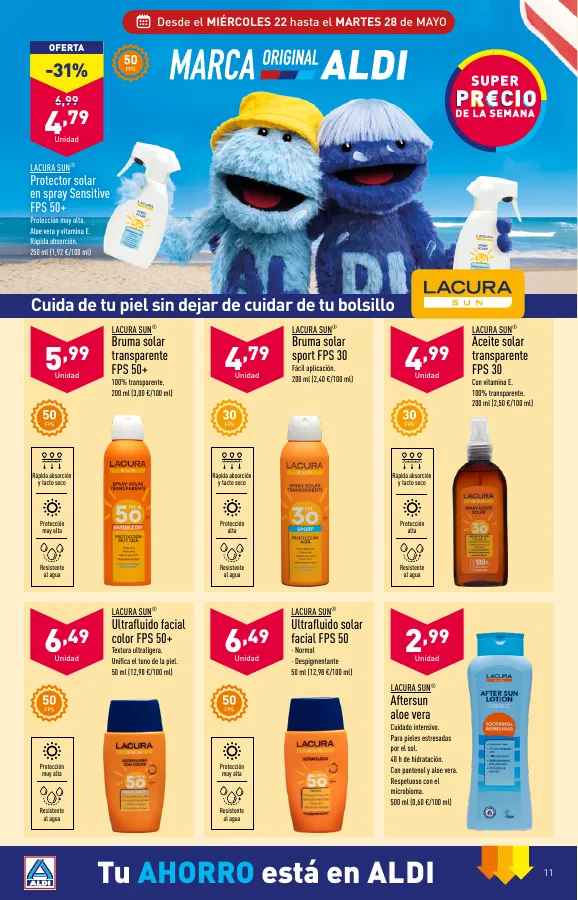 Número de página 11 del folleto promocional de la tienda Aldi - Folleto semanal Península  - fecha de vigencia: desde22.05 bis 28.05