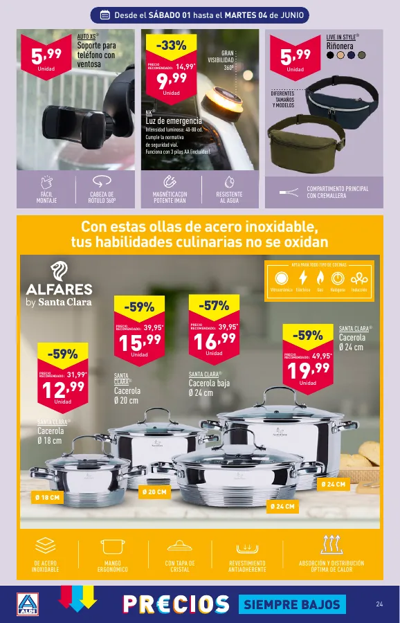 Número de página 24 del folleto promocional de la tienda Aldi - Folleto semanal - fecha de vigencia: desde29.05 bis 04.06