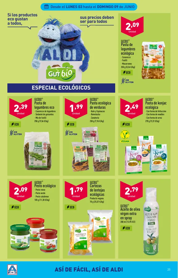 Número de página 25 del folleto promocional de la tienda Aldi - Folleto semanal - fecha de vigencia: desde29.05 bis 04.06