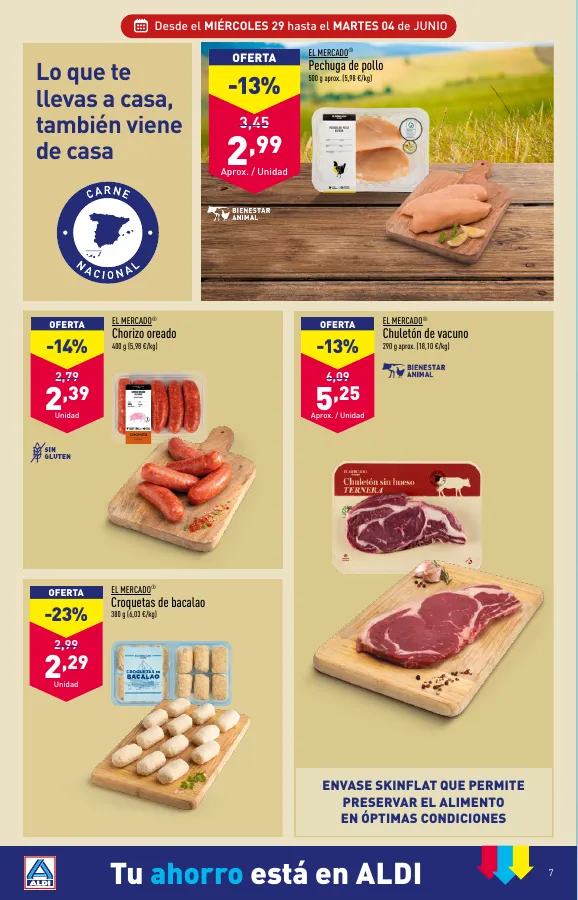 Número de página 7 del folleto promocional de la tienda Aldi - Folleto semanal - fecha de vigencia: desde29.05 bis 04.06