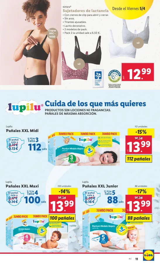 Número de página 15 del folleto promocional de la tienda Lidl - FOLLETO BAZAR 1/4 - fecha de vigencia: desde01.04 bis 30.04