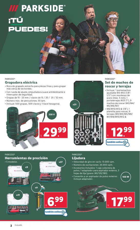 Número de página 2 del folleto promocional de la tienda Lidl - FOLLETO BAZAR 1/4 - fecha de vigencia: desde01.04 bis 30.04