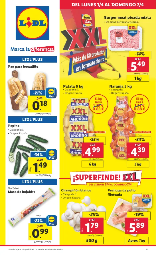 Número de página 21 del folleto promocional de la tienda Lidl - FOLLETO BAZAR 1/4 - fecha de vigencia: desde01.04 bis 30.04