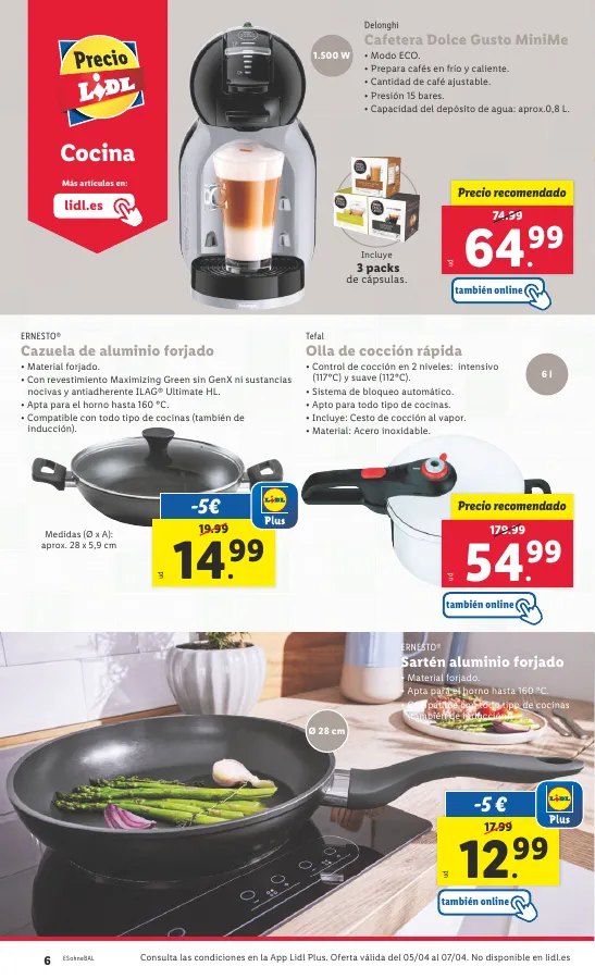 Número de página 8 del folleto promocional de la tienda Lidl - FOLLETO BAZAR 1/4 - fecha de vigencia: desde01.04 bis 30.04