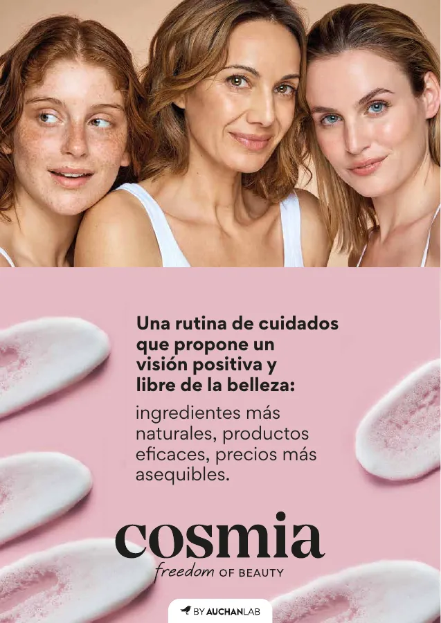 Número de página 2 del folleto promocional de la tienda Alcampo - Cosmia freedom of beauty en exclusiva... - fecha de vigencia: desde30.05 bis 31.12