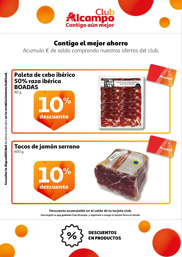 Número de página 10 del folleto promocional de la tienda Alcampo - Promociones Club Alcampo Contigo aún ... - fecha de vigencia: desde30.06 bis 12.06