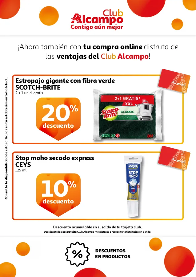 Número de página 15 del folleto promocional de la tienda Alcampo - Promociones Club Alcampo Contigo aún ... - fecha de vigencia: desde30.06 bis 12.06