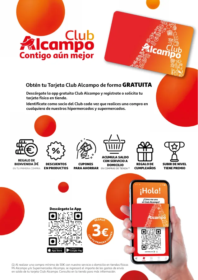 Número de página 2 del folleto promocional de la tienda Alcampo - Promociones Club Alcampo Contigo aún ... - fecha de vigencia: desde30.06 bis 12.06