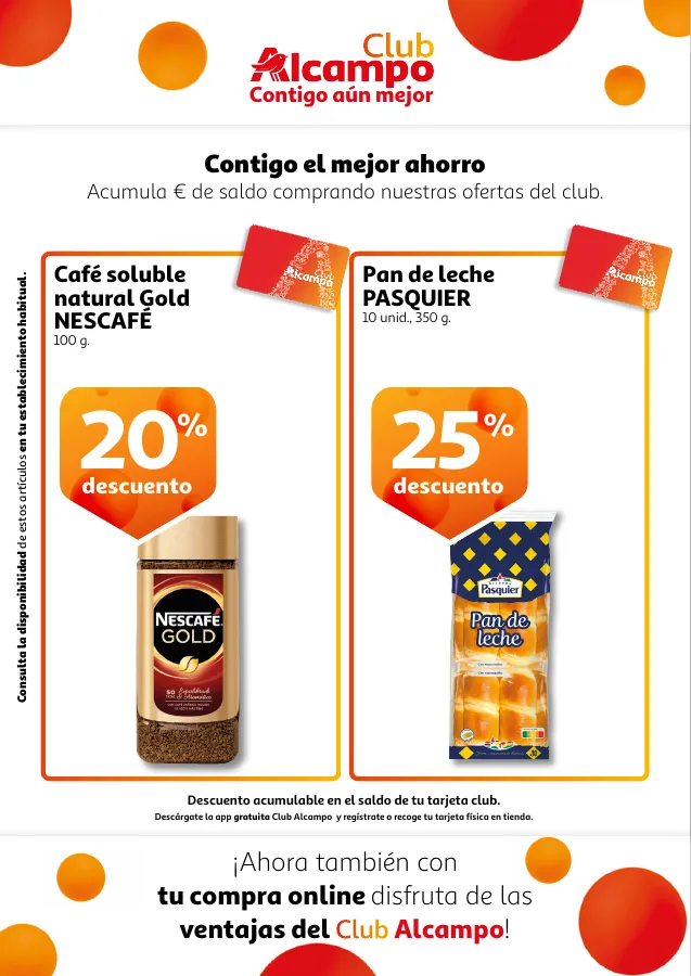 Número de página 3 del folleto promocional de la tienda Alcampo - Promociones Club Alcampo Contigo aún ... - fecha de vigencia: desde30.06 bis 12.06