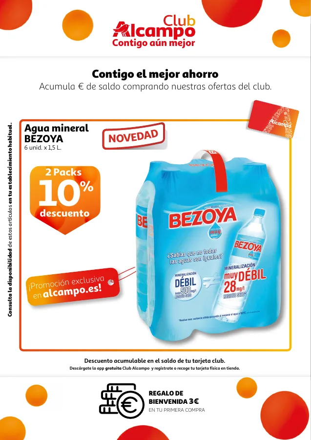 Número de página 5 del folleto promocional de la tienda Alcampo - Promociones Club Alcampo Contigo aún ... - fecha de vigencia: desde30.06 bis 12.06