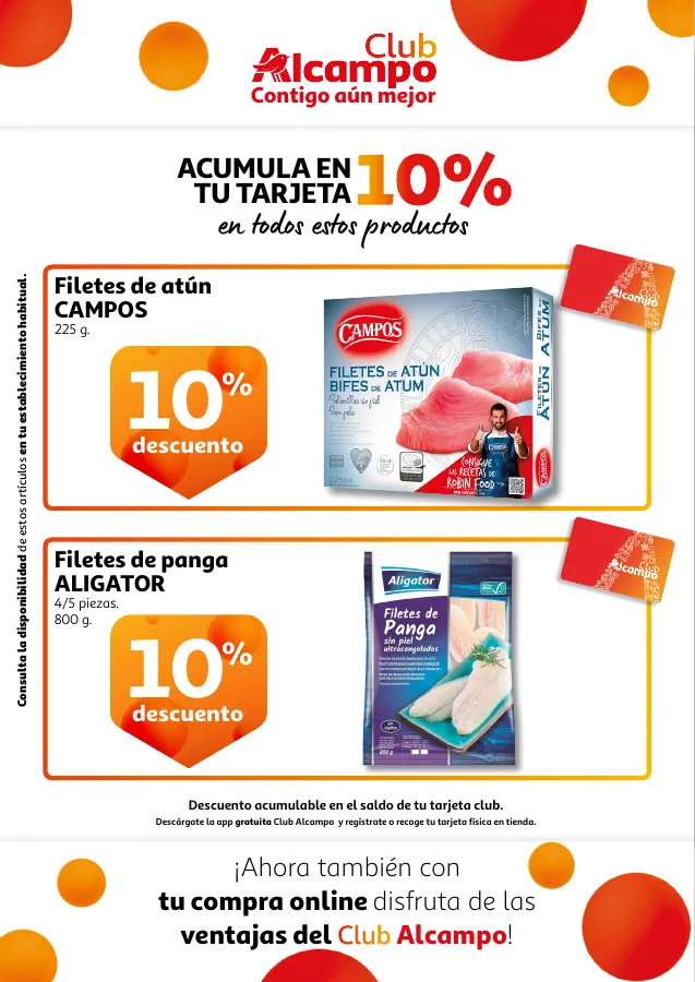 Número de página 6 del folleto promocional de la tienda Alcampo - Promociones Club Alcampo Contigo aún ... - fecha de vigencia: desde30.06 bis 12.06