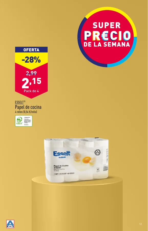 Número de página 12 del folleto promocional de la tienda Aldi - Que el calor no te pille fuera de juego. Con nuestros precios en climatización vas a notar un soplo de aire fresco. También para tu bolsillo. - fecha de vigencia: desde05.06 bis 11.06