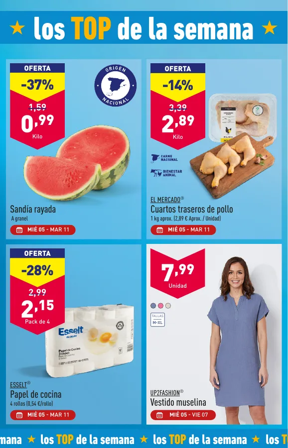 Número de página 2 del folleto promocional de la tienda Aldi - Que el calor no te pille fuera de juego. Con nuestros precios en climatización vas a notar un soplo de aire fresco. También para tu bolsillo. - fecha de vigencia: desde05.06 bis 11.06