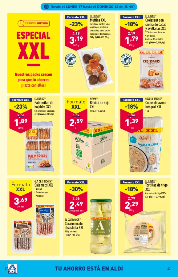 Número de página 27 del folleto promocional de la tienda Aldi - Al buen tiempo  - fecha de vigencia: desde12.06 bis 18.06