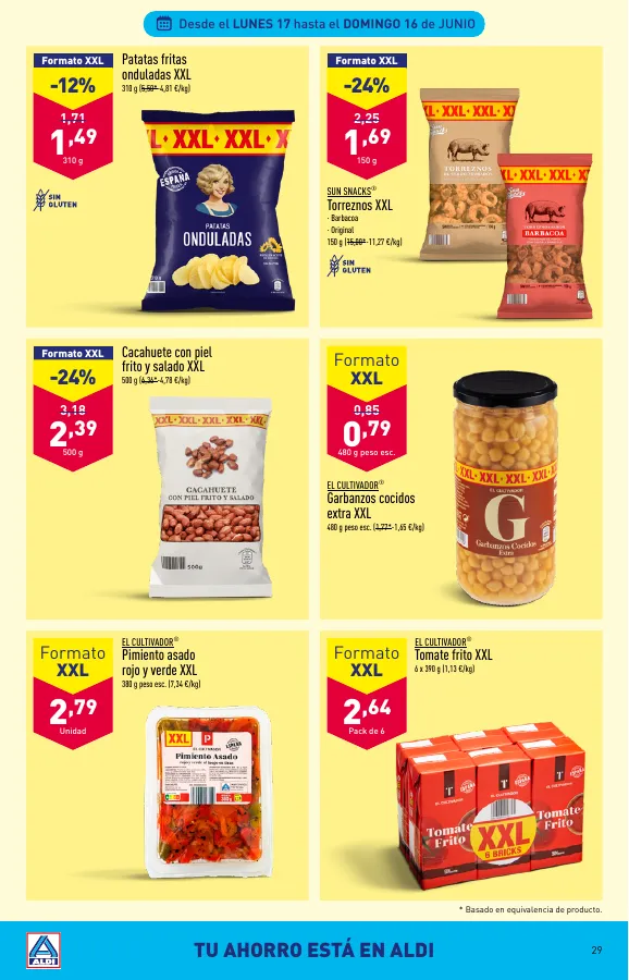 Número de página 29 del folleto promocional de la tienda Aldi - Al buen tiempo  - fecha de vigencia: desde12.06 bis 18.06