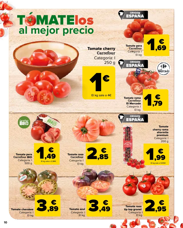 Número de página 10 del folleto promocional de la tienda Carrefour - En mas de 4000 productos - fecha de vigencia: desde24.05 bis 10.06