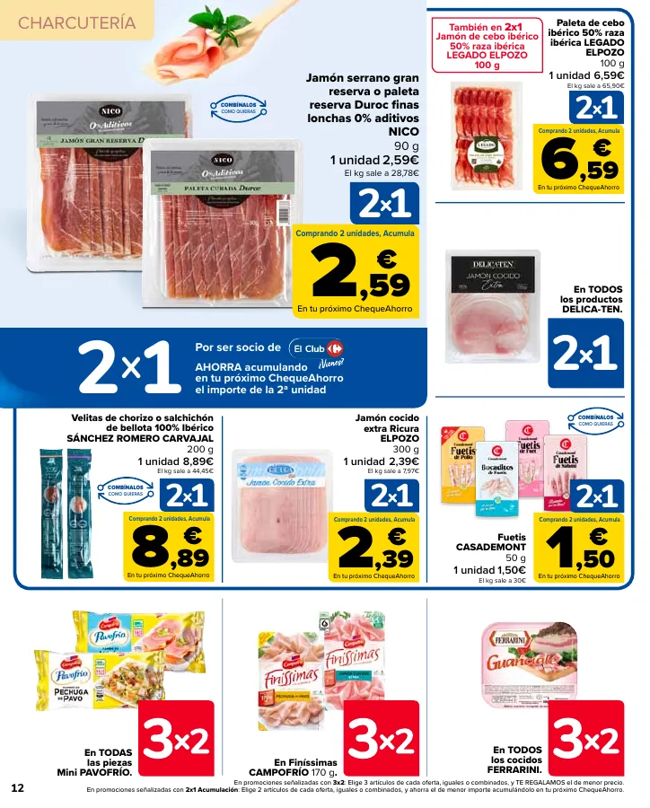 Número de página 12 del folleto promocional de la tienda Carrefour - En mas de 4000 productos - fecha de vigencia: desde24.05 bis 10.06