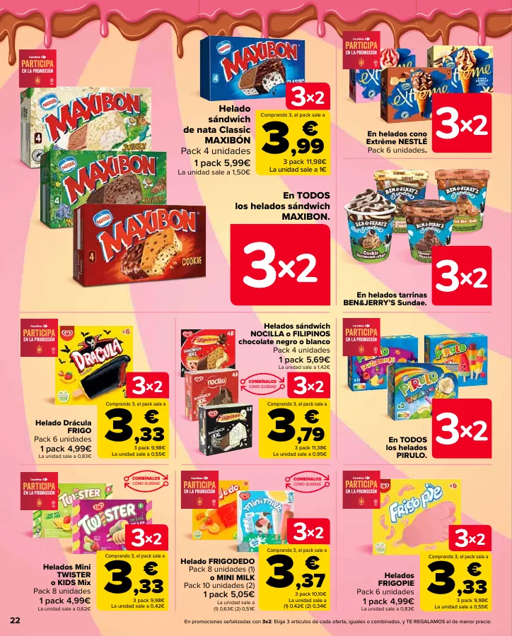 Número de página 22 del folleto promocional de la tienda Carrefour - En mas de 4000 productos - fecha de vigencia: desde24.05 bis 10.06