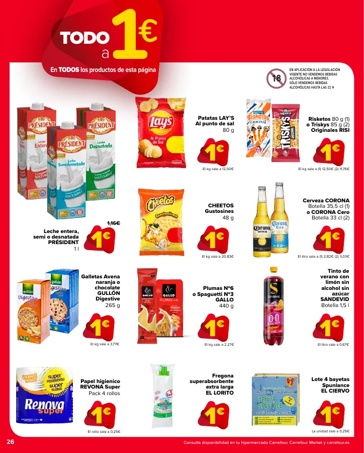 Número de página 26 del folleto promocional de la tienda Carrefour - En mas de 4000 productos - fecha de vigencia: desde24.05 bis 10.06