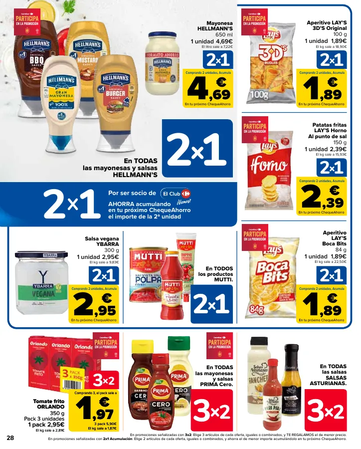 Número de página 28 del folleto promocional de la tienda Carrefour - En mas de 4000 productos - fecha de vigencia: desde24.05 bis 10.06