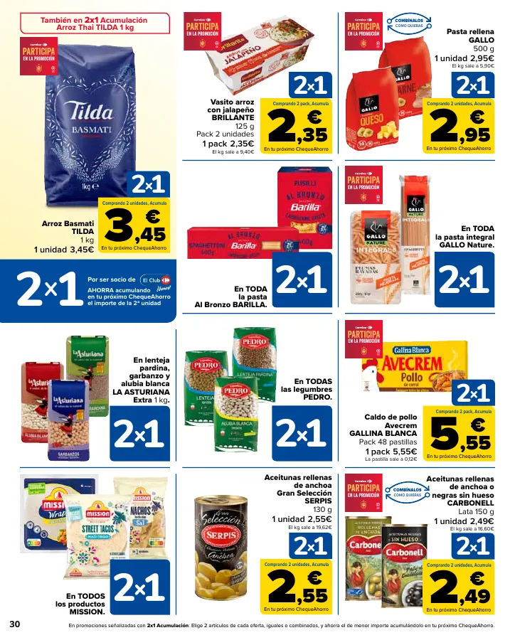 Número de página 30 del folleto promocional de la tienda Carrefour - En mas de 4000 productos - fecha de vigencia: desde24.05 bis 10.06