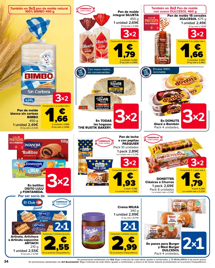 Número de página 34 del folleto promocional de la tienda Carrefour - En mas de 4000 productos - fecha de vigencia: desde24.05 bis 10.06