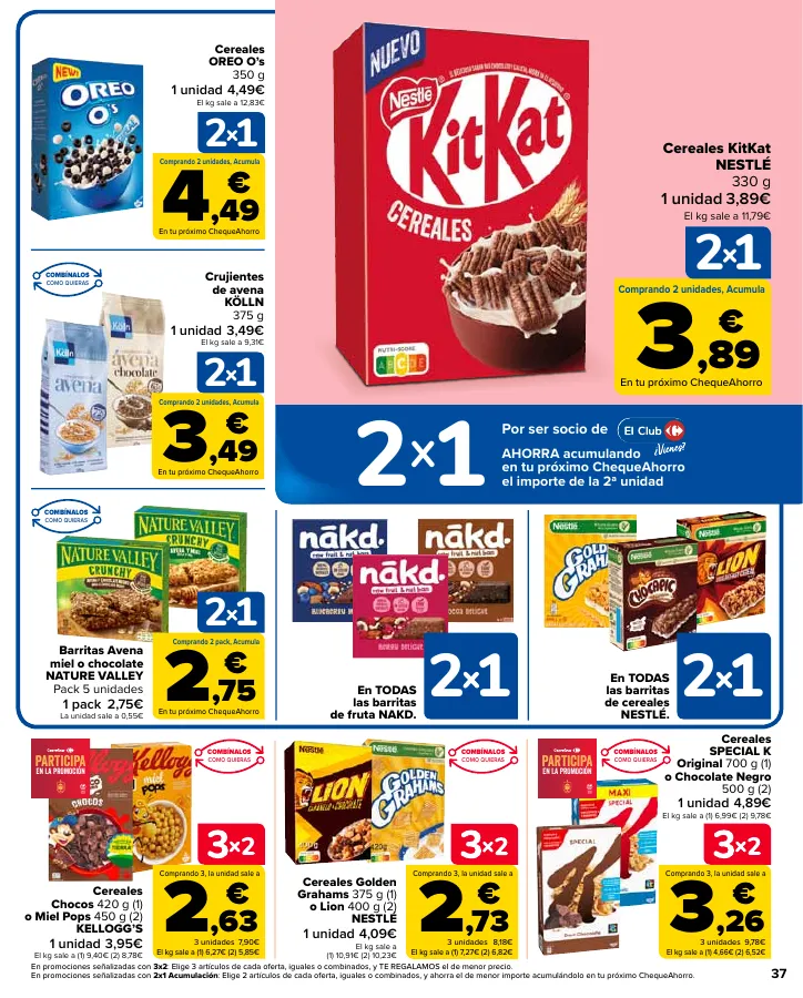 Número de página 37 del folleto promocional de la tienda Carrefour - En mas de 4000 productos - fecha de vigencia: desde24.05 bis 10.06