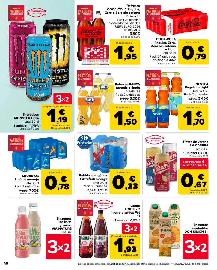 Número de página 40 del folleto promocional de la tienda Carrefour - En mas de 4000 productos - fecha de vigencia: desde24.05 bis 10.06