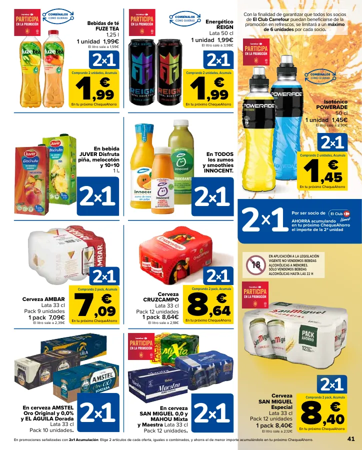 Número de página 41 del folleto promocional de la tienda Carrefour - En mas de 4000 productos - fecha de vigencia: desde24.05 bis 10.06