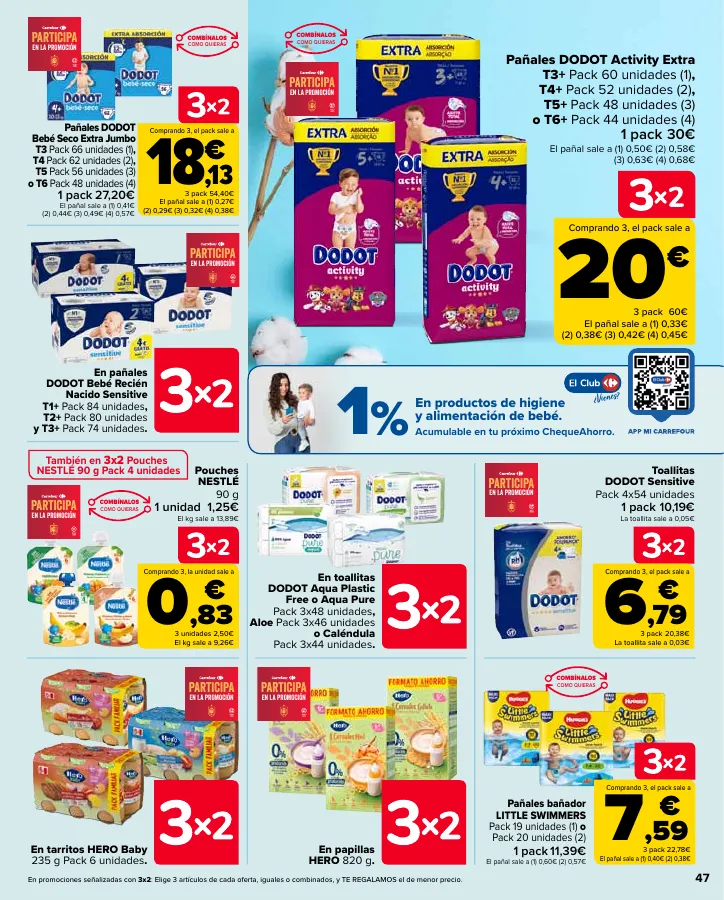 Número de página 47 del folleto promocional de la tienda Carrefour - En mas de 4000 productos - fecha de vigencia: desde24.05 bis 10.06