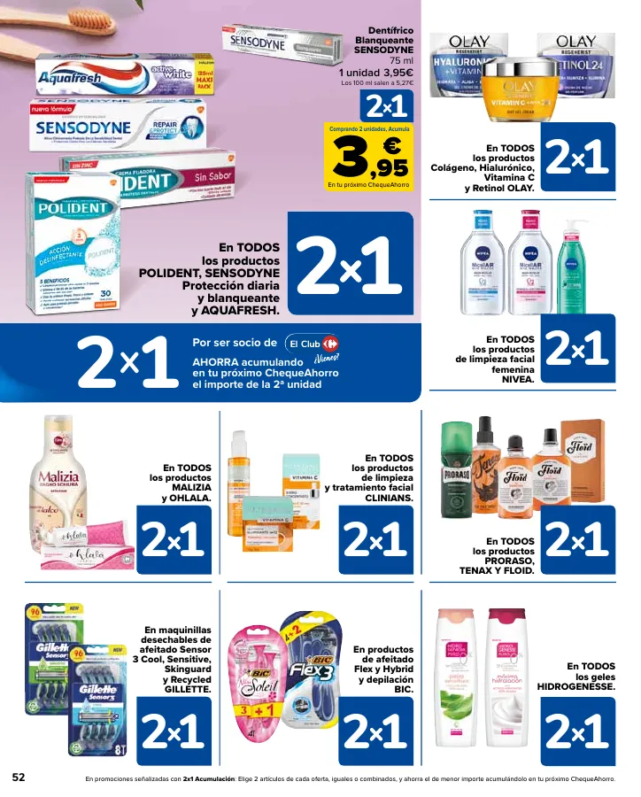 Número de página 52 del folleto promocional de la tienda Carrefour - En mas de 4000 productos - fecha de vigencia: desde24.05 bis 10.06