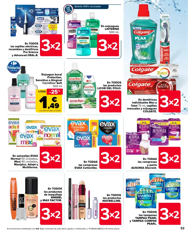 Número de página 53 del folleto promocional de la tienda Carrefour - En mas de 4000 productos - fecha de vigencia: desde24.05 bis 10.06