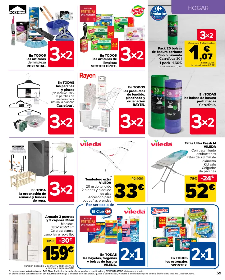 Número de página 59 del folleto promocional de la tienda Carrefour - En mas de 4000 productos - fecha de vigencia: desde24.05 bis 10.06