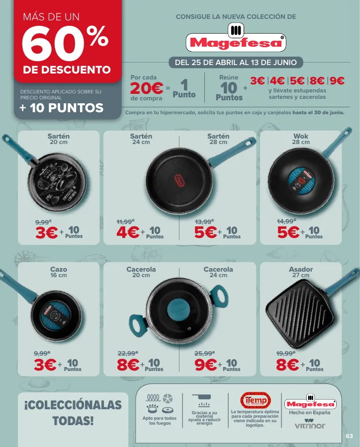 Número de página 63 del folleto promocional de la tienda Carrefour - En mas de 4000 productos - fecha de vigencia: desde24.05 bis 10.06