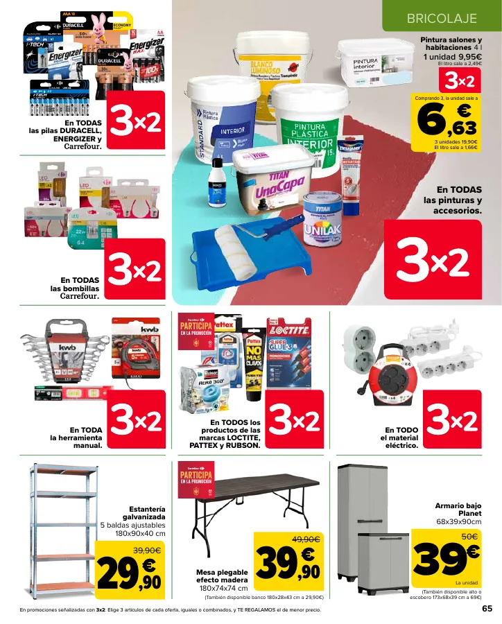 Número de página 65 del folleto promocional de la tienda Carrefour - En mas de 4000 productos - fecha de vigencia: desde24.05 bis 10.06