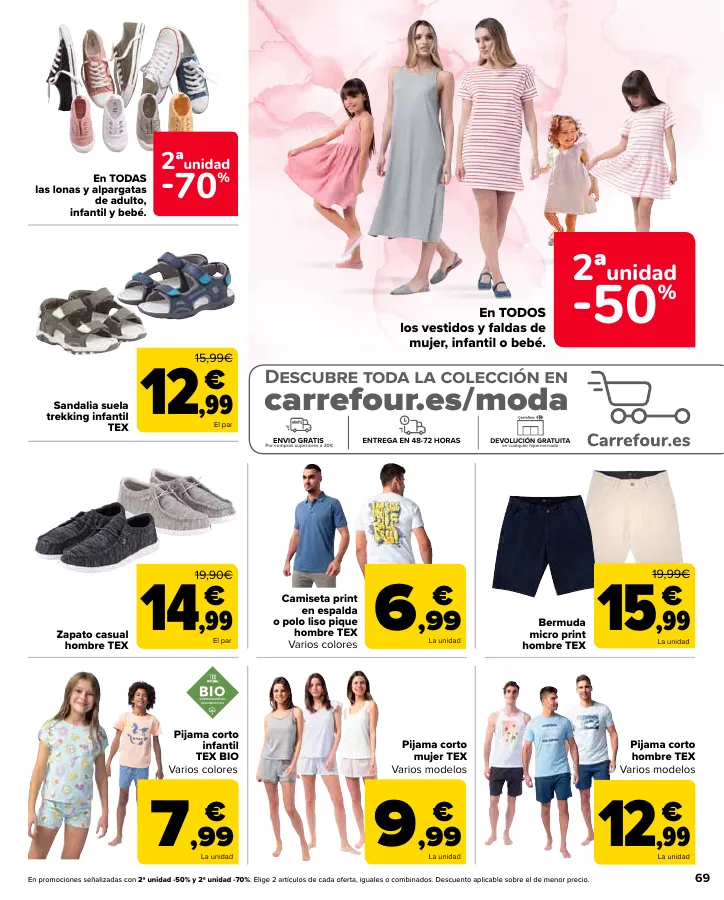 Número de página 69 del folleto promocional de la tienda Carrefour - En mas de 4000 productos - fecha de vigencia: desde24.05 bis 10.06